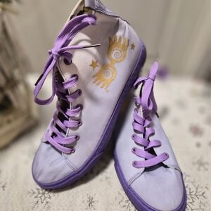 Luna Lovegood Purple High-Top Women's Sneakers